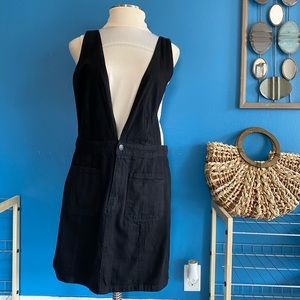 Forever 21+ Black Denim Skirt Overall- 2x